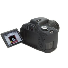 Resim easyCover Silicon Case Canon 600D ECC600D ( Siyah ) 