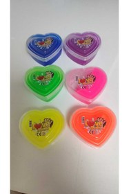 Resim Emrah Gültekin 1 Adet Love Slime Kalpli Renkli Slime Oyuncak 3+ Yaş Esnek Yumuşak Güvenli Çocuk Jel Eğlenceli Hediye 