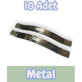 Resim Gülcem Klas Alüminyum Metal Lüks Modern Mobilya Çekmece Mutfak Dolabı Kulpu Inox-Krom (10 Adet) 