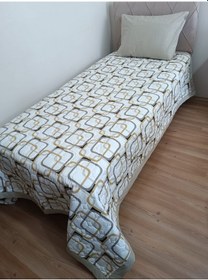 Resim Desenli Yatak Örtüsü Taş 