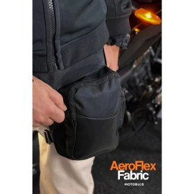 Resim Motobros X-67 Motosiklet Bacak Çantası Karbon Motorcu Çantası Motosiklet Çantası 3 Gözlü 
