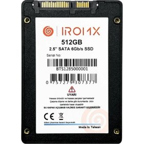 Resim Iromx 512GB 500/480MB/S 2.5" Sata 3.0 SSD IR512GS3 