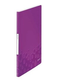 Resim Leitz 4632 Active Wow Sunum Dosyası Metalik Mor 40lı 