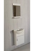 Resim DOĞSAN MOBİLYA Mini 45 Cm X 28 Cm Mdf Banyo Dolabı Beyaz 