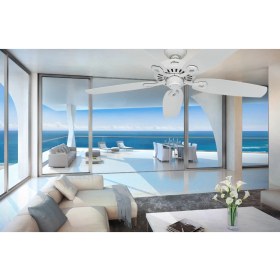 Resim Hunter Builder's Elite Beyaz - 132 Cm. Tavan Vantilatörü 