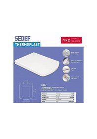 Resim Nkp Sedef Thermoplast Yavaş Kapanır Klozet Kapağı 0337 