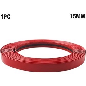 Resim 3m/5m Araba Tampon Kırmızı Dekorasyon Şerit Araba Kapı Ve Pencere Koruma Şerit Araba Red15mm 5m 1 Piece Set 
