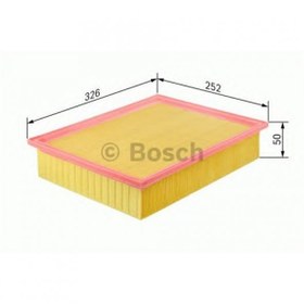 Resim Bosch 1457433578 Hava Filtresi Vectra C 1.6 - 2.0 16V 03>Sıgnum 03> Croma 05> 