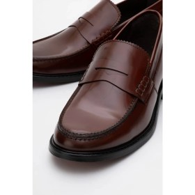 Resim Dericlub Erkek Klasik Rugan Deri Loafer Deri Cr 2655 Taba 