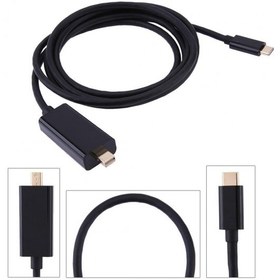 Resim 4K Type-C to Mini Displayport Thunderbolt Erkek Çevirici 1.8mt 