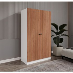 Resim Esen 2 Kapılı Bambu-beyaz Elbise Dolabı 