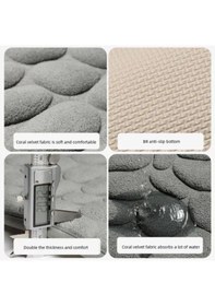 Resim Memory Kaydırmaz Banyo Paspası Gri Çok Renkli 