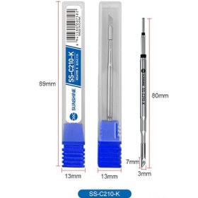Resim Aubyhe C210 Isı Kaynağı İle T12/t26d/jbc Sıcaklık Sabitlenmiş Elektrikli Solda Ucu Ss-c210-k Isı Kaynağı/k Ucu - Profesyonel Ve Ev Kullanıma Uygun 