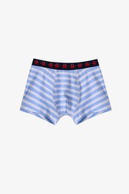 Resim Mavi Erkek Çocuk Çizgili Crab 3'lü Boxer - Mavi / 12+ 