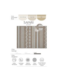Resim Cool Halı Safari 676 Krem İskandinav Halı Yolluk Dekoratif Etnik Halı Natural Mutfak Halısı Rustik Retro Halı 