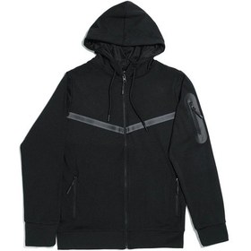 Resim Unısex Dalgıç Kumaş Kapüşonlu Eşofman Takımı Esf-600 Siyah 