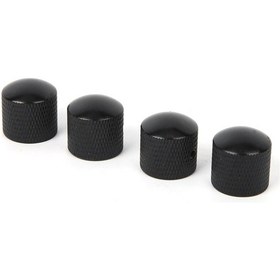 Resim Hfambition 4 Adet Siyah Metal Gitar Bas Gitari Ses Kontrol Döndürücü Montaj Anahtarı İçerir - Tl Elektro Gitar, Jb/pb Bas Gitari Uyumlu 