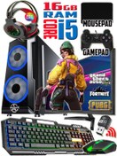 Resim WARBOX Akura I5 Turbo:3.40ghz 16gb Ram 240gb Ssd 250gb Hdd R7 240-4gb E.kartı 22" Monitör Gaming Pc 