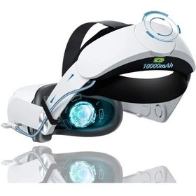 Resim Oculus Quest 2 İçin Pilli Kafa Bandı Battery Strap For Quest 2 