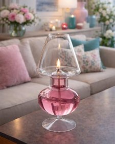Resim QUEM Luxe Abajur Cam Kandil 