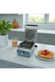 Resim KUZHINE WAFFLE MAKİNESİ ÇİÇEK MODEL (WAFFLE MAKER FLOWER) Ø 21 CM 