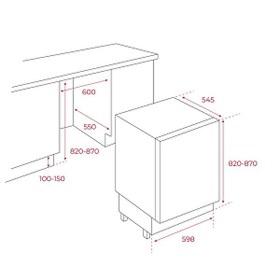 Resim Teka Rsl 41150 Ankastre Tezgah Altı Buzdolabı 
