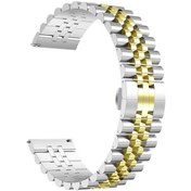 Resim Pilanix Reeder S2 Max 20 Mm Uyumlu Çift Renkli Klipsli Metal Kayış 