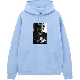 Resim VENHENA 2pac Bebe Mavi Kapüşonlu Sweatshirt - Hoodie 