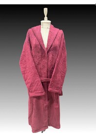 Resim %100 Pamuk Bornoz Bordo 