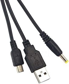 Resim 2 in 1 USB 2.0 Veri Transferi Sync Şarj Şarj Kablosu Kablosu Kablosu PSP 2000 3000 Yedek 