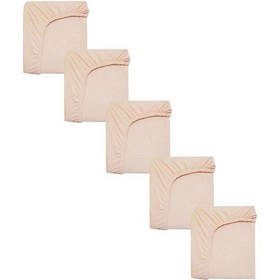 Resim 5 Adet Pamuklu Ve Lastikli 60 X 120 + 15 Cm Penye Bebek Çarşaf-yavruağzı 