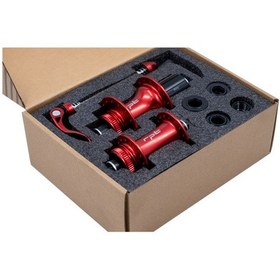 Resim Raptor - Göbek Seti 32h Kırmızı 8 12s, Qr + Thru Axle, 8 10s Pul Dahil 6 Vida 