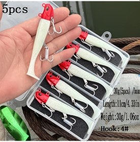 Resim Fochsia 5'li Yapay Işık Renkli Yem 44g Yavaş Batan Sazan Balığı İçin Tatlı Ve Tuzlu Su 