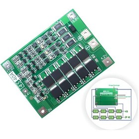Resim Fapatech 4S 40A 16.8V BMS 18650 LİTYUM PİL ŞARJ KORUMA MODÜLÜ 