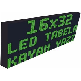 Resim Led Tabela 16x32cm Tek Taraflı Yeşil Kayan Yazı-wifi 