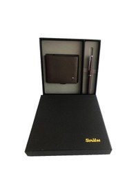 Resim Scrikss Vintage 53C Bordo Roller Kalem Ve Siyah Cüzdan Seti 