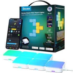 Resim Govee Mini Panel Gaming Duvar Aydınlatması 10 Parçalı, Dekore Edi 