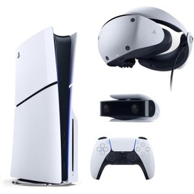 Resim Playstation 5 Slim CD'li 1 TB YD + VR2 Gözlük + Kamera 