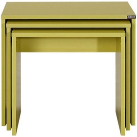 Resim Triple Zigon Sehpa - Yeşil 