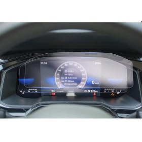 Resim Volkswagen T-cross 8 İnç Dijital Gösterge Uyumlu Tektuş 9h Nano Ekran Koruyucu 