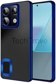 Resim Xiaomi Redmi Note 13 Pro 5G Kılıf Kamera Korumalı Logo Gösteren Zore Omega Kapak Lacivert 