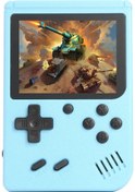 Resim Retro Mini El Video Oyun Konsolu 8-bit 3.0 Inç Renkli Lcd Ekran Dahili 500 Oyun Blue 