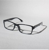 Resim Chuangyinshop 1 Adet Boho Tarzı Siyah Dikdörtgen Kalın Çerçeve Gözlük Açık Füme 