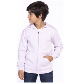 Resim Toontoy Kız Ve Erkek Çocuk Kanguru Cepli Hırka Açık Lila 
