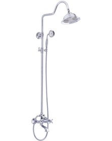 Resim Lider Osmanlı Tipi Klasik Borulu Robot Banyo Duş Seti Krom 