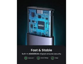 Resim Daisy Store M.2 Sata Ngff SSD USB 3.1 5 Gbps Type-C Gen1 B-Key M+B Key Disk Kutusu - Uzay Grisi 