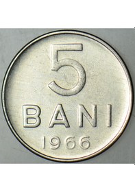 Resim Banknoting Romanya 5 Bani 1966. 