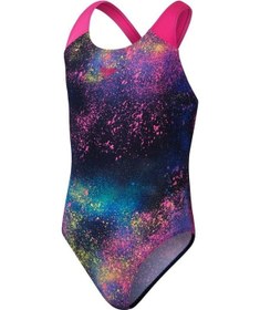 Resim Speedo Girls Digital Allover Splashback Çocuk Yüzücü Mayosu C-spe800262c4026- Pembe 