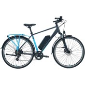Resim Carraro E.life 2.1 28" M Kadro HD Elektrikli Trekking Bisiklet - Mat Antrasit / Mavi Siyah 