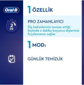 Resim Oral-B D100 Çocuk Şarj Edilebilir Diş Fırçası Starwars 